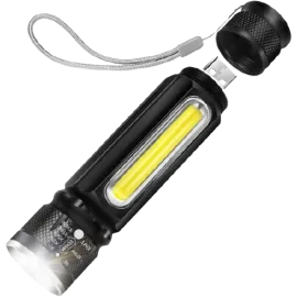 Мощен акумулаторен фенер, USB зареждане