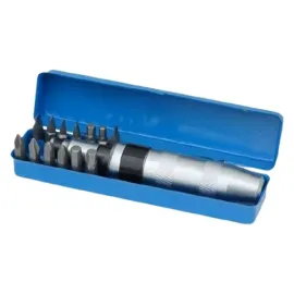 Комплект ударна отвертка и битове, 12 части