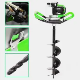 Немски Бензинов Моторен Свредел, KRAFTWORLD, 74cc, 5.2 к.с