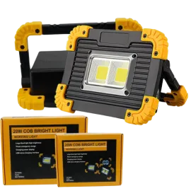 Преносим прожектор, 20W, LED COB 