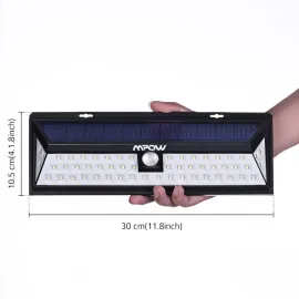 Водоустойчива соларна лампа Mpow, 118 диода