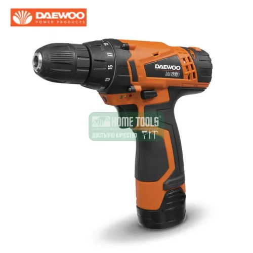 Акумулаторен винтоверт DAEWOO DALD1210, 10.8 V, 1.3 Ah, 18 Nm, с батерия и зарядно.