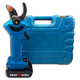 Акумулаторна безчеткова лозарска ножица KraftRoyal 36V – Прецизно рязане на клони и лозови пръчки