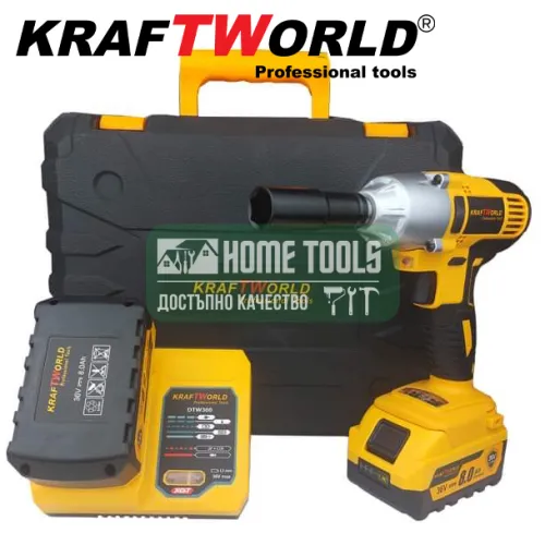 Немски акумулаторен Гайковерт Kraftworld -36V 8Ah 800Nm