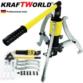 Немска Хидравлична скоба за лагери 15 тона KraftWorld , трираменна Немска Хидравлична скоба за лагери 15 тона KraftWorld , трираменна