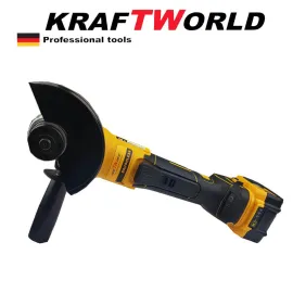 Немски Безчетков Ъглошлайф KraftWorld 42V + 2 Батерии и Зарядно с Куфар