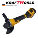 Немски Безчетков Ъглошлайф KraftWorld 42V + 2 Батерии и Зарядно с Куфар