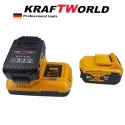 Немски Безчетков Ъглошлайф KraftWorld 42V + 2 Батерии и Зарядно с Куфар