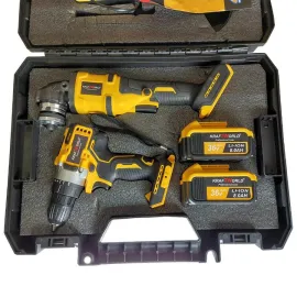 Немски Акумулаторни Ударен Винтоверт и Безчетков Ъглошлайф KraftWorld 36V,8Ah