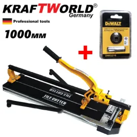 Релсова Машина за рязане на плочки KraftWorld 1000мм + Резервен нож