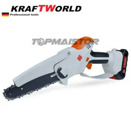 Немски Акумулаторен Трион за клони KraftWorld 36V 8Ah + 2 Вериги