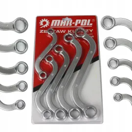 Ключове звездогаечни S-образни 10-19 мм к-т 6бр MarPol