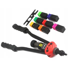 Комплект ръчна нитачка Mar-Pol , 3 в 1, поп нитове, нит гайки, 2 режещи глави 410mm Комплект ръчна нитачка Mar-Pol , 3 в 1, поп нитове, нит гайки, 2 режещи глави 410mm