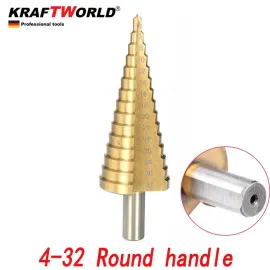 Немски конусни свредла Стъпаловидни KraftWorld 4-32, 4-20, 4-12 бургии