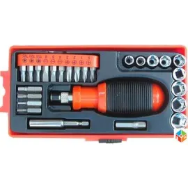 Мултифункционална тресчотъчна отвертка RICO с 26 части