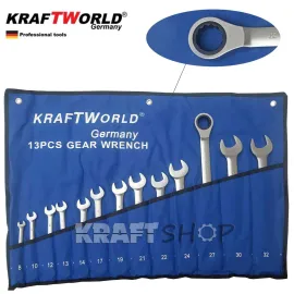 Звездогаечни тресчотни ключове 8-32мм KraftWorld Звездогаечни тресчотни ключове 8-32мм KraftWorld