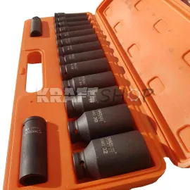 Комплект ударни вложки 1/2", 15 броя, Stahl Mayer 