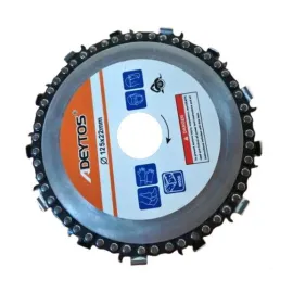 Диск за ъглошлайф с верига,за рязане на дърво  Диск за ъглошлайф с верига,за рязане на дърво