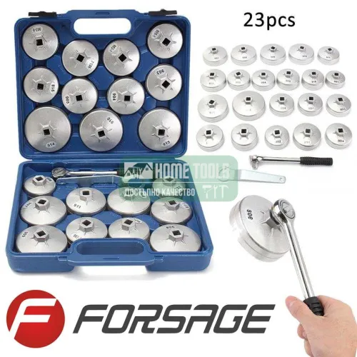 Ключове за маслен филтър Forsage , универсални 1/2", 23 части к-т
