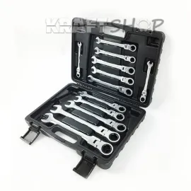 К-т звездогаечни ключове с чупещо рамо 8мм - 22мм 12 части KRAFTWELLE