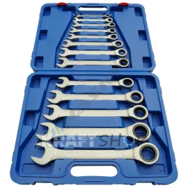 К-т звездогаечни прави тресчотни ключове от 8мм до 32мм 13 части KRAFTWELLE Germany  К-т звездогаечни прави тресчотни ключове от 8мм до 32мм 13 части KRAFTWELLE Germany