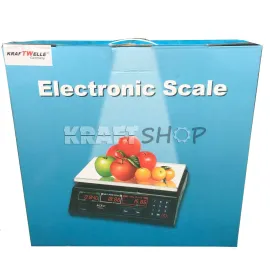 Платформен електронен кантар до 40кг KraftWorld, 34х14х39 см  Платформен електронен кантар до 40кг KraftWorld, 34х14х39 см