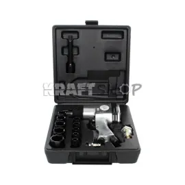 Пневматичен гайковерт 1/2” 650нм комплект 17 части в куфар KRAFTWELLE  Пневматичен гайковерт 1/2” 650нм комплект 17 части в куфар KRAFTWELLE