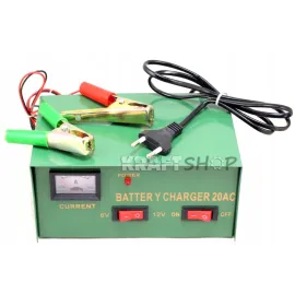 Зарядно устройство за акумулатор 20 AMP за автомобил  Зарядно устройство за акумулатор 20 AMP за автомобил