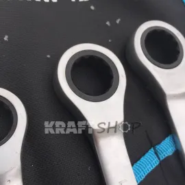 Звездогаечни тресчотни ключове 8-22мм KrafTWelle  Звездогаечни тресчотни ключове 8-22мм KrafTWelle