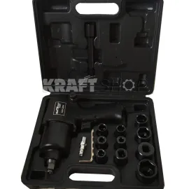 Пневматичен гайковерт 1/2" + вложки 1200нм в куфар Пневматичен гайковерт 1/2" + вложки 1200нм в куфар