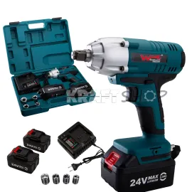 Немски Гайковерт с 2 броя акумулаторни батерии 24V (бормашина) Немски Гайковерт с 2 броя акумулаторни батерии 24V (бормашина)