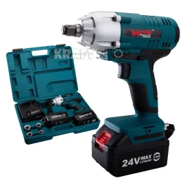 Немски Гайковерт с 2 броя акумулаторни батерии 24V (бормашина) Немски Гайковерт с 2 броя акумулаторни батерии 24V (бормашина)