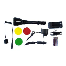 Мощен фенер за лов BL-Q2888 с три сменяеми филтъра Мощен фенер за лов BL-Q2888 с три сменяеми филтъра