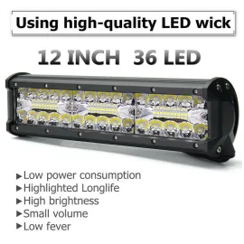 Автомобилен LED бар 180W - Мощен Прожектор за кола Автомобилен LED бар 180W - Мощен Прожектор за кола