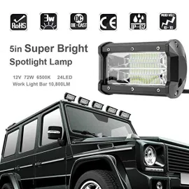 Мощен LED бар 72W Прожектор за кола Мощен LED бар 72W Прожектор за кола