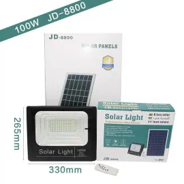 LED лампа със соларен панел 100W подходяща за улично осветление LED лампа със соларен панел 100W подходяща за улично осветление