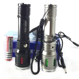 Мощен LED фенер с аумулатор и зарядно Cree 250000W Мощен LED фенер с аумулатор и зарядно Cree 250000W