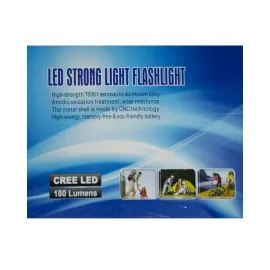 Мощен LED фенер с аумулатор и зарядно Cree 250000W Мощен LED фенер с аумулатор и зарядно Cree 250000W