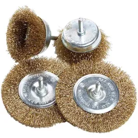 Телени четки за бормашина к-т 5бр. - месинг Телени четки за бормашина к-т 5бр. - месинг