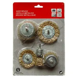 Телени четки за бормашина к-т 5бр. - месинг Телени четки за бормашина к-т 5бр. - месинг