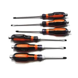 К-т отвертки ударни 6 части с ключ К-т отвертки ударни 6 части с ключ