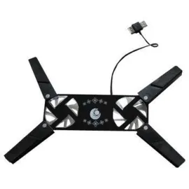 Сгъваем USB охладител за лаптоп с два вентилатора Сгъваем USB охладител за лаптоп с два вентилатора