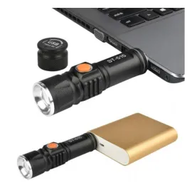 Мощен презареждаем LED Фенер с вградено USB Мощен презареждаем LED Фенер с вградено USB