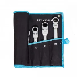 Звездогаечни тресчотни ключове 8-22мм KrafTWelle с чупещо рамо Звездогаечни тресчотни ключове 8-22мм KrafTWelle с чупещо рамо