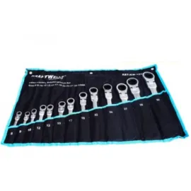 Звездогаечни тресчотни ключове 8-32мм KrafTWelle с чупещо рамо Звездогаечни тресчотни ключове 8-32мм KrafTWelle с чупещо рамо