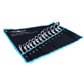 Звездогаечни тресчотни ключове 8-32мм KrafTWelle с чупещо рамо Звездогаечни тресчотни ключове 8-32мм KrafTWelle с чупещо рамо