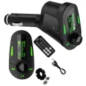 FM трансмитер с Bluetooth за автомобил с LCD дисплей и USB вход