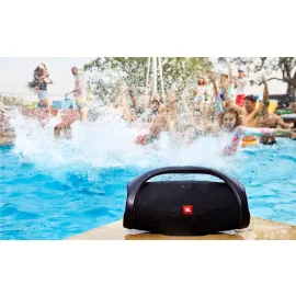 Тонколона JBL Boombox, водоустойчива, безжична, с вградена батерия, зареждащa мобилни устройства, черна Тонколона JBL Boombox, водоустойчива, безжична, с вградена батерия, зареждащa мобилни устройства, черна