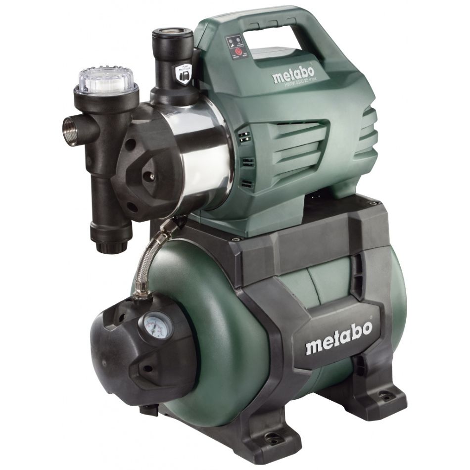 Монофазна хидрофорна помпа METABO HWWI 4500/25 Inox, 1300 W, 4500 л/ч, 48 м, 24 л|HomeTools.BG